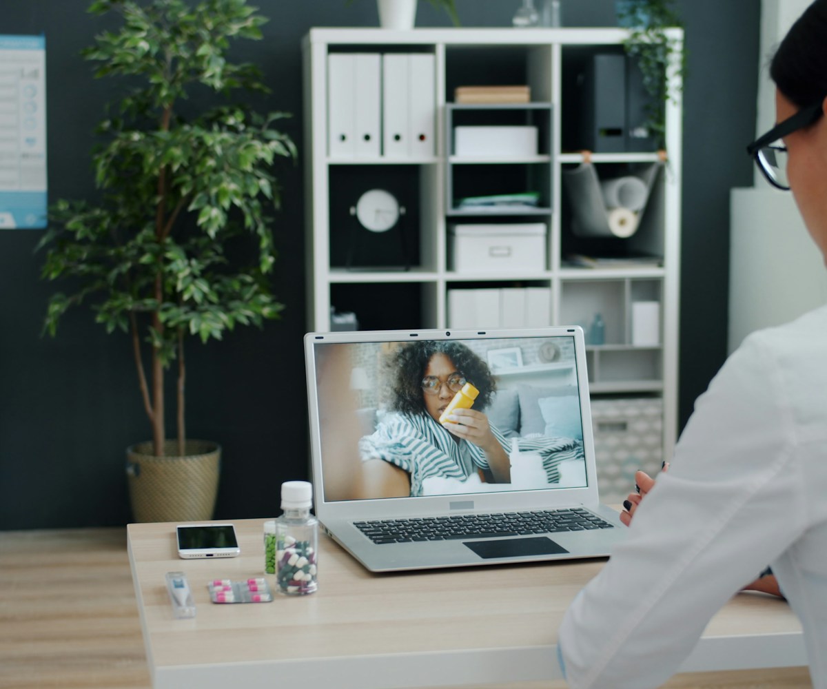A doctor consulting with a patient