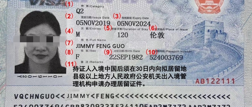 How to Read a Chinese Visa