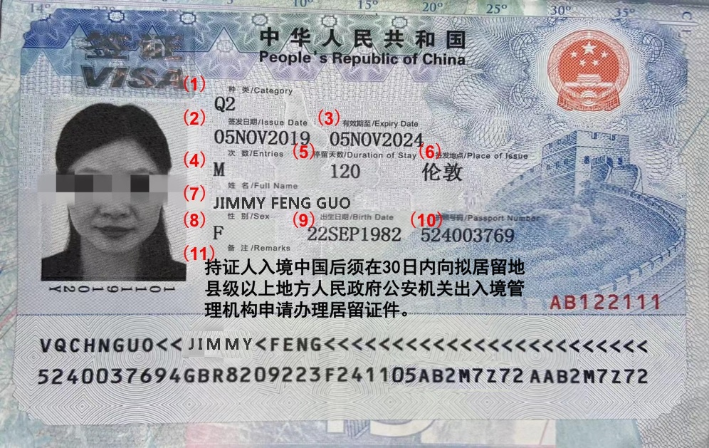 How to Read a Chinese Visa
